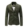 Costumes pour hommes Blazers Homme Printemps Automne Pur Coton Solide Casual Élégant Homme Vintage Vêtements Survêtement Costume Veste Manteau Streetwear