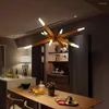 Hanglampen LED LAMP Noordelijke creatief houten licht hangende kunst woonkamer eetkamer eetlichten keuken loft