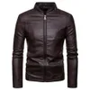 Ternos masculinos Blazers Original Man Blazer Leather 2021 PU Men Jacket Terne Motorcycle Hombre Slim Fit Winter Coat301z