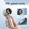 Andere huizentuin Jisulife draagbare handventilator 100 windsnelheden mini blaasloze handheld fan USB oplaadbare persoonlijke fans elektrische wimper fan 230821