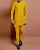 Мужские спортивные костюмы Дасики Муслим Ближний Восток этнический давление с этническим давлением плиссированной личности элегантная рубашка с длинными рукавами и брюки.