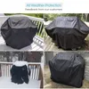 BBQ Tools Akcesoria 420D Oxford Cloth Cover Outdoor HeavyDuty Anti Dust Waterproof Grill PVC Powłoka Ripproof Protective Billa 230821