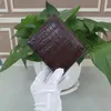 Wallets 2023 Crocodile Leather Business Men Wallet Fashion High Capacity Man Skin Luxury Brown Short Purse 50