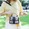 Totes xiuya söta kvinnor axelväska sommar ny transparent gelé kompositväska enkel elegant koreansk stil modedesigner handväska hkd230822