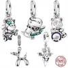 S925 Sterling Silver Caldo Vendita Canno a sospensione Adatto per braccialetti Pandora originali/collane Gioielli Balloon Dogrumer Dog Little Bear Shipping gratuito