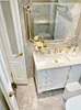 Set di accessori per il bagno mobile da bagno francese-americano combinato con lavaggio a terra in legno in legno massiccio
