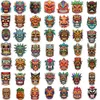 50Pcs Aboriginal Mask Stickers Waterproof Vinyl Stickers Non-random for Car Bike Luggage Laptop Skateboard Scrapbook Water Bottle Decal