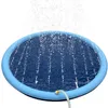 kennels pens 150/170 cm Piscina de verano para mascotas Piscina inflable para rociadores de agua Juego de alfombrilla de enfriamiento Fuente interactiva al aire libre Juguete para perros 230821