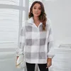 Women's Hoodies 2023 Autumn And Winter Style Sweater Fashion Plaid Print Casual Loose Plush European American Women