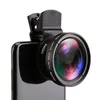 2 w 1 obiektyw Universal Clip Professional 37 mm obiektyw telefonu komórkowego 0,45x 49UV Super szerokokątny obiektyw HD na iPhone'a Androida