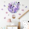 Wall Stickers 17pcs Watercolor Butterfly for Girls Room Kids Bedroom Decals Living Baby Nursery Decor Wallpaper 230822