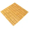 Auto -stoelbedekkingen Bamboo Cushion zomer Ademend Cool Mahjong Square Home Office 38 38cm