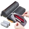 Learning Toys Felt Pencil Case Retro Pen Bag Cosmetic Makeup Box Coin Pouch Zipper Portable Purse School Stationery Office Supplies 04934