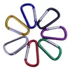 Black Carabiner Carabiner Keyrings Key Chain Outdoor Sports Camp Snap Clip Hook Keychains Aluminium Metal rostfritt ZZ