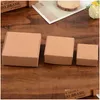 Party Favor 9.5x9.5x3.5cm Kraft Paper Cardboard Package Box Presentförpackning SOAP JAWLELERY Packing Candy Boxes ZA4518 Drop Delivery Home Dhcuh