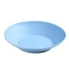 Plates Wheat Straw Noodle Salad Fruit Vegetable Bowl Deep Lightness Bucket Dishes High Capacity Dinner Kitchen Tableware