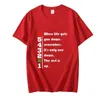 Men's T Shirts 1N23456 Motorcycle Shirt When Life Gets You Down Gears Funny T-shirts Men Motorbike Tshirt O Neck T-Shirt