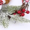 Andra evenemangsfest levererar julkrans konstgjorda döda grenar kransar hängande blommig lövverk krans för år xmas navidad dekoration ornament 230821