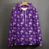 Мужские капюшоны Daisy Flower Casual Purple Floral Prim