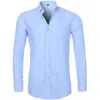 Herren lässige Hemden Männer Streifen Oxford Stoff Dress Up Button Down Gentleman Chemise Hombre Long Sleeve Daily Workplace Office Clothing 230822