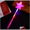 Andere Event -Party -Lieferungen verkaufen Konzert Light Stick Star Hollow Glow Magic Bunny Kinder Flash LED Toy Geschenk Drop Lieferung Home DH3DL