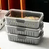 Opslagflessen koelkast voedselcontainers draagbare compartiment rekhouder voor koelkast vers hanteren doos vriezer organisatoren tools