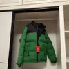 디자이너 남성 겨울 여성 자수 다운 재킷 북쪽 따뜻한 파카 코트 페이스 남자 더호 문자 인쇄 아웃웨어 다중 색상 인쇄 재킷