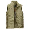 Men's Vests Men's Waistcoat Jacket Vest Summer Breathable Climbing Hiking Fishing Work Sleeveless Fitness Joggers Sports Vests Clothing 230822