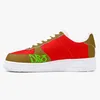 Chaussures de bricolage rouge pour hommes femmes plate-forme baskets décontractées texte personnalisé avec baskets de style cool chaussures d'extérieur 36-48 12938