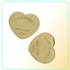 Top Quality Heart Earrings For Women Romantic Lovely Stainless Steel Stud Earrings With English Letters Wedding earrings2137772