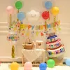 Other Event Party Supplies INS Boy Dinosaur Birthday Balloon Set Leaves Backdrops Girl Daisy Garland Vintage Green Golobs Kit 230821