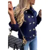 Womens Wool Blends Autumnwinter Slim Fit Long Sleeve Double Breasted Suit Collar Fleece Liten Coat 230822