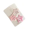 مشابك الشعر barrettes star children s hairpin pink alloy bb clip net red baby bangs accessories chain dedress 230822