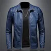 Heren Trench Coats Spring en Autumn Rapel Leather Jacket Trend Slanking Koreaanse versie Motorfiets PU 4XL 230822