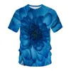 Herren T-Shirts Sommer-Modepflanzen und Blumen 3D-gedrucktes T-Shirt Trend Persönlichkeit kreativer Harajuku Kurzarm O Hals Lose Hemd