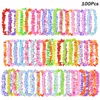 Inne imprezy imprezowe 36-100pcs Hawajski sztuczny kwiat Leis Garland Naszyjnik Hawaje Luau Summer Tropical Party Dekoration