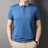 Polos maschile 2023 Top Grade 50 di cotone Summer Brand Designer Shirt Luxury Shirt Short Short Chave Cashys Fashions Abbigliamento da uomo 230821