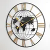 ساعات الحائط ثلاثية الأبعاد على مدار الساعة من الأرض ديكور ديكور مزخرف
