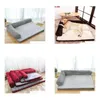 Kennes Pens S/M/L/XL Rozmiar Luksusowy duży łóżko dla psów Sofa Kot Pet Poduszka dla dużych psów Walkalna gniazdo misia puppy mata Kennel Square Pill otjkg