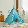 Speelgoedtenten 1,3 m Indiase kindertent voor kinderen Opvouwbaar Binnen Buiten Camping Kasteel Thuis Baby Speelhuis Tenten Foto Props Cadeau R230830