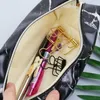 Learning Toys 1pcs Large Capacity Leather Cute Pencil Case Office School Students Pen Box Zipper Bags Marble Makeup Storage Supplies Black