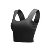 Yoga Roupet Sport Bras Mulheres reunidas BRA CHOQUE BRA LARGA ombro largo de roupas íntimas acolchoadas Running Top Top Gym Fitness Feminino