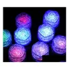 Party Decoration Roselights Induction Led Ice Cubes - Wedding Props Gifts. Drop Delivery Home Garden Festive Supplies Event Dhbkc