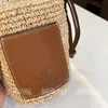 Bolsos de playa de diseñador a la moda para mujer, bolsos con diseño de paja con personalidad cruzada, bolso tejido de alta calidad para mujer