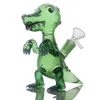 Glass Animals Dab Rigs 6.7 Inches Hookah Novelty Dinosaurs Design Oil Rig Small Water Pipe Bongs for Smoking With 14mm Male Joint Handmade Gifts