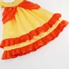 Cosplay Daisy Princess Dress Girl Cartoon Movie Cosplay Costume Summer Kids Orange Party Outfits 210 Years Halloween Fancy Clothes 230822