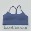 2023 abiti da yoga a colori solidi LU-39 Women a coste Fitness Bra Oneshoulder Caltut Sport Sport Sport Top Toptwear Falliale Allenamento senza soluzione di continuità