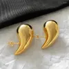 Stud Earrings 2023 Large Big Stainless Steel Water Drop Earring For Women Trendy Fashion Gold Plated Jewelry
