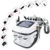 Neue Salon verwenden Dermabrasionsgesichtsmaschine 10 in 1 Augengesichthebeziehung Hautstraffung Hydra Mikrodermabrasion Spa Pflege