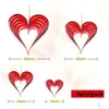 Décoration de fête 4/6pcs Love Heart plafond suspendu guirlande de mariage décoration de la maison bricolage enterrement de vie de jeune fille ornements livraison directe jardin festi otshn